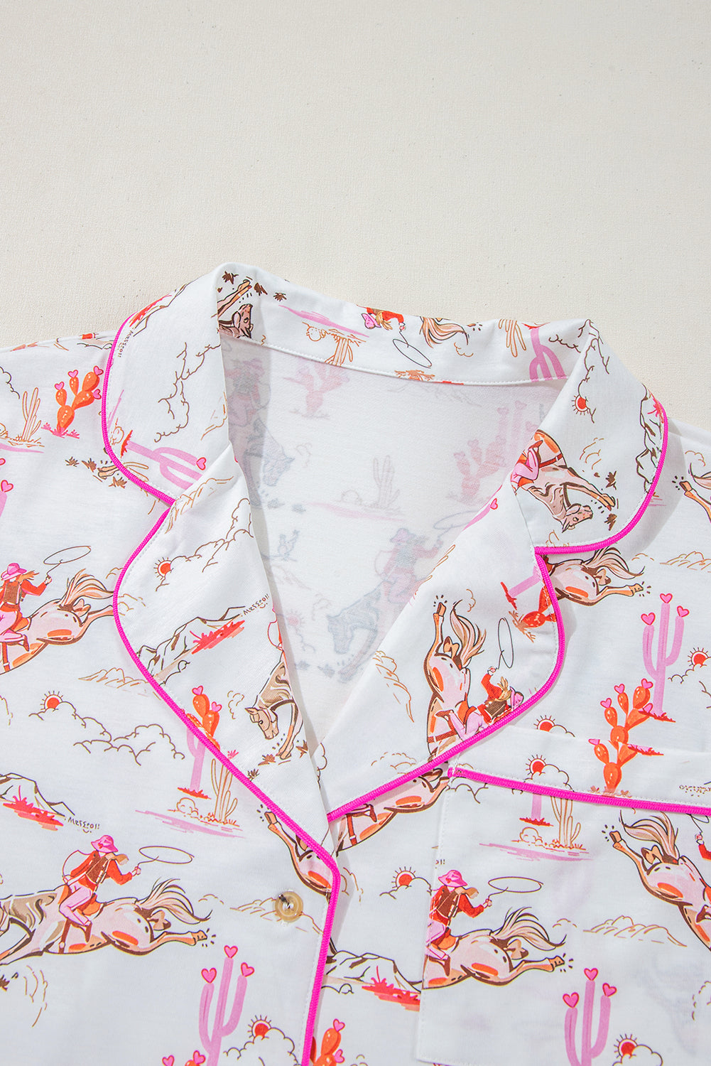 Cowgirl Print Pajamas Set