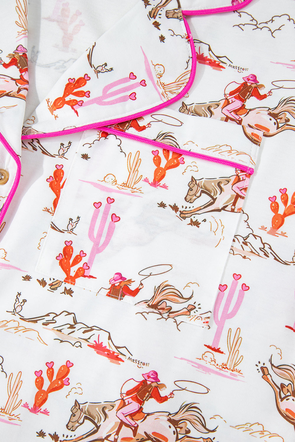 Cowgirl Print Pajamas Set