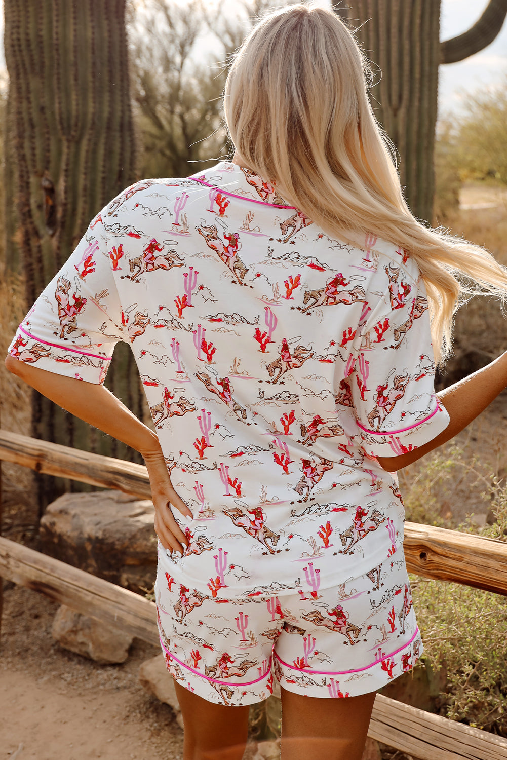 Cowgirl Print Pajamas Set